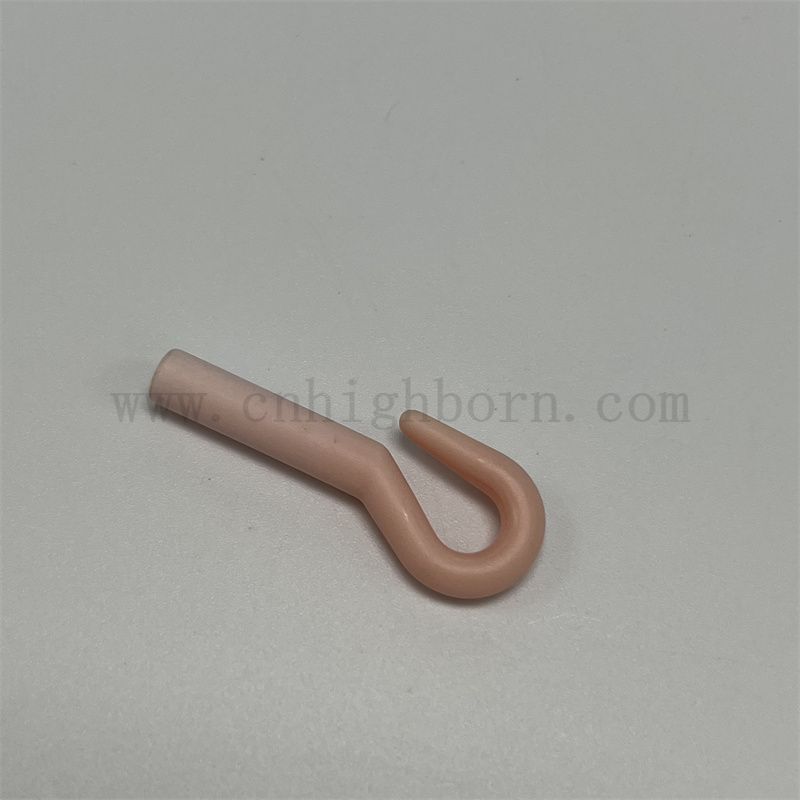 Resistenza all'usura 95% rosa AL2O3 ALUMINA GUIDA CERAMICA GUIDA TESSILE TEST TRAP GUIDE