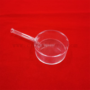 Cellule di flusso di vetro ottico trasparente personalizzate Lunghezza breve con tubo di riempimento Cuvette di quarzo cilindrico UV