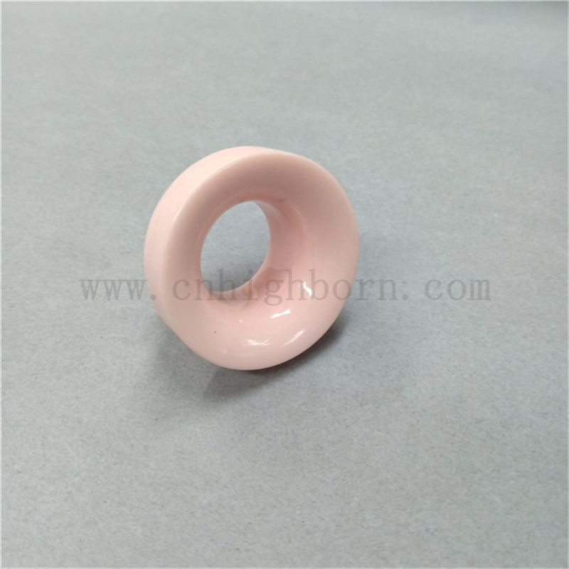 Resistenza all'usura Rosa 95% Allumina Ceramica Guida al filo tessile per occhielli