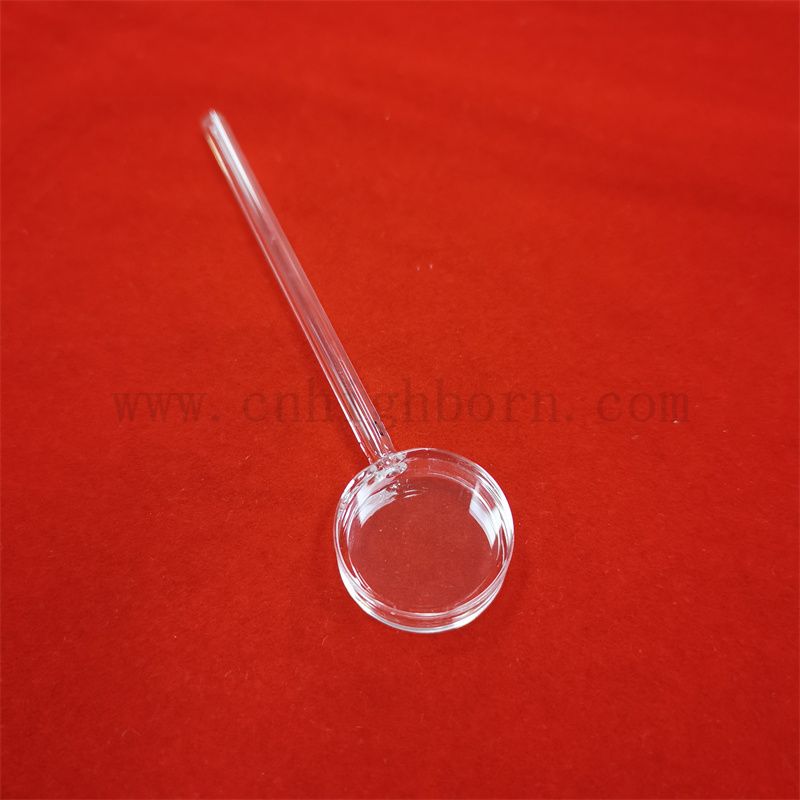 Campione di laboratorio cella lunghe lunghezza long bere largo cuvetta in quarzo rotondo per spettrofotometro UV