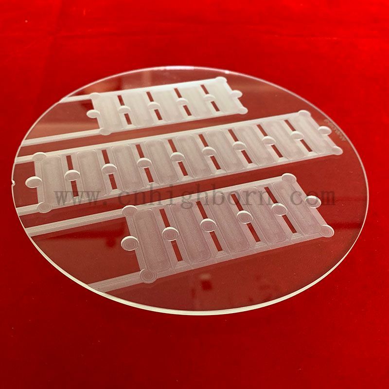 Finestra in vetro al quarzo macinato