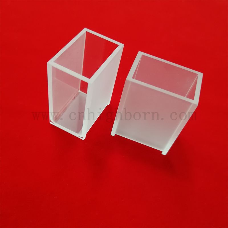 Spettrofotometro ottico a vetro ottico chiaro standard in vetro in vetro di vetro cella di biochimica di biochimica