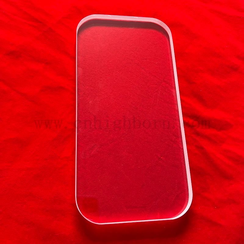 Substrato di vetro al quarzo a taglio quadrato rotondo in silice fuso