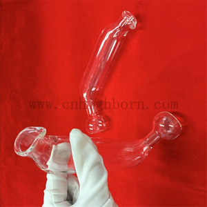 Tubo di vetro al quarzo trasparente per estrazione di grasso trasparente personalizzato resistente al calore del tubo di silice fusa