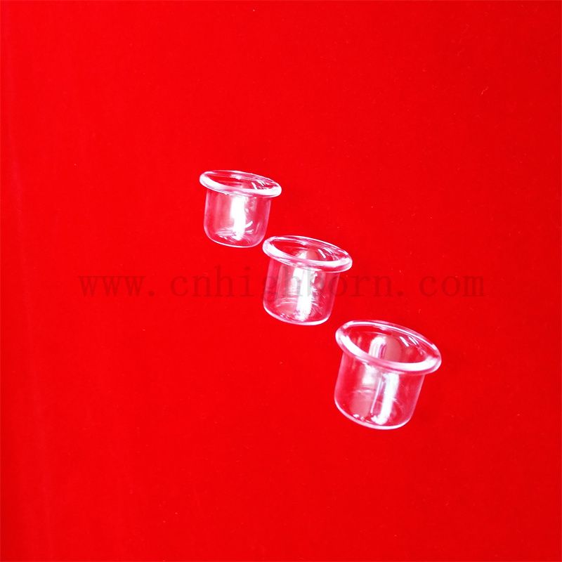 Test di laboratorio di resistenza al calore chiara personalizzata Crucible di vetro in quarzo 