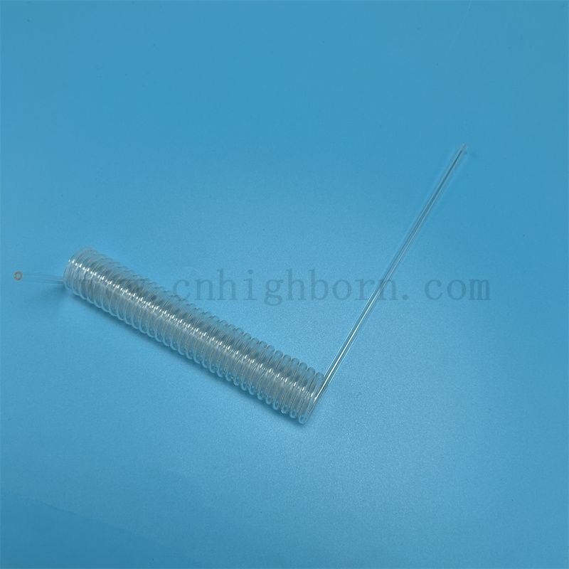 Riparato a calore personalizzato personalizzato tubo di vetro in quarzo in silice fuso