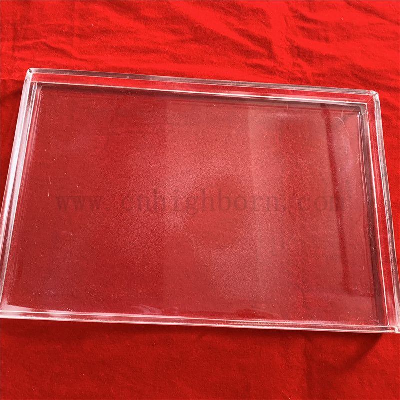 scatola di quarzo trasparente 