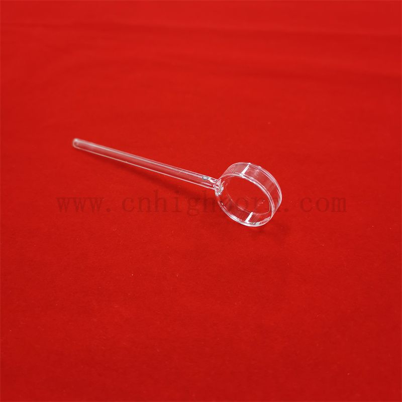 Campione di laboratorio cella lunghe lunghezza long bere largo cuvetta in quarzo rotondo per spettrofotometro UV