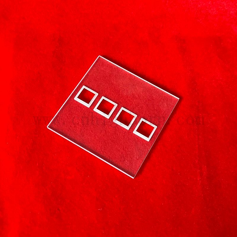 Scheda di vetro in quarzo lucido con multiboro per il turbinio dell'acqua di laboratorio