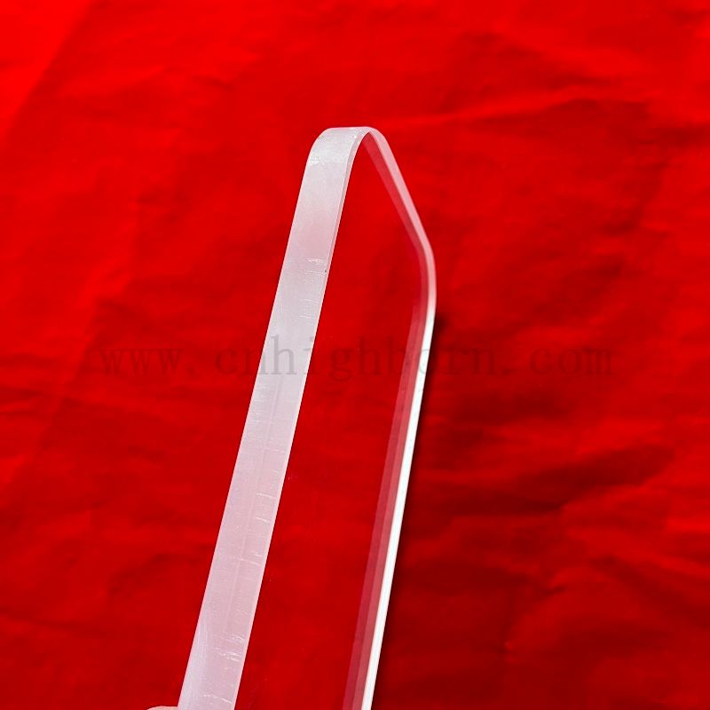 Substrato di vetro al quarzo a taglio quadrato rotondo in silice fuso