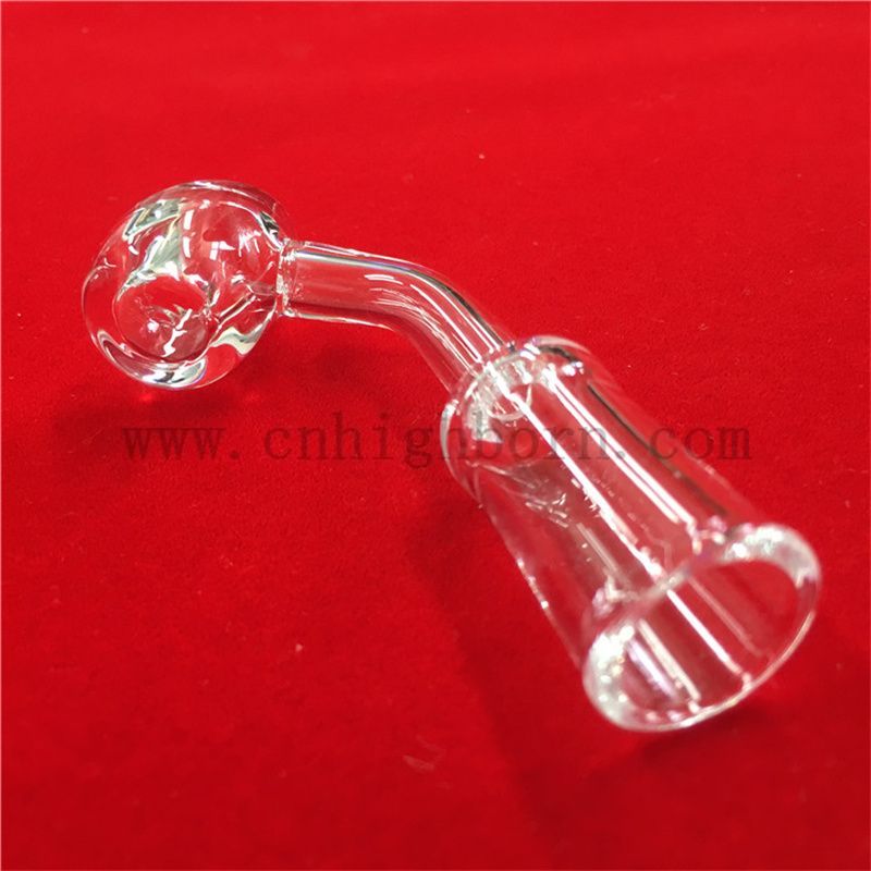 banger di quarzo angolato e piatto superiore