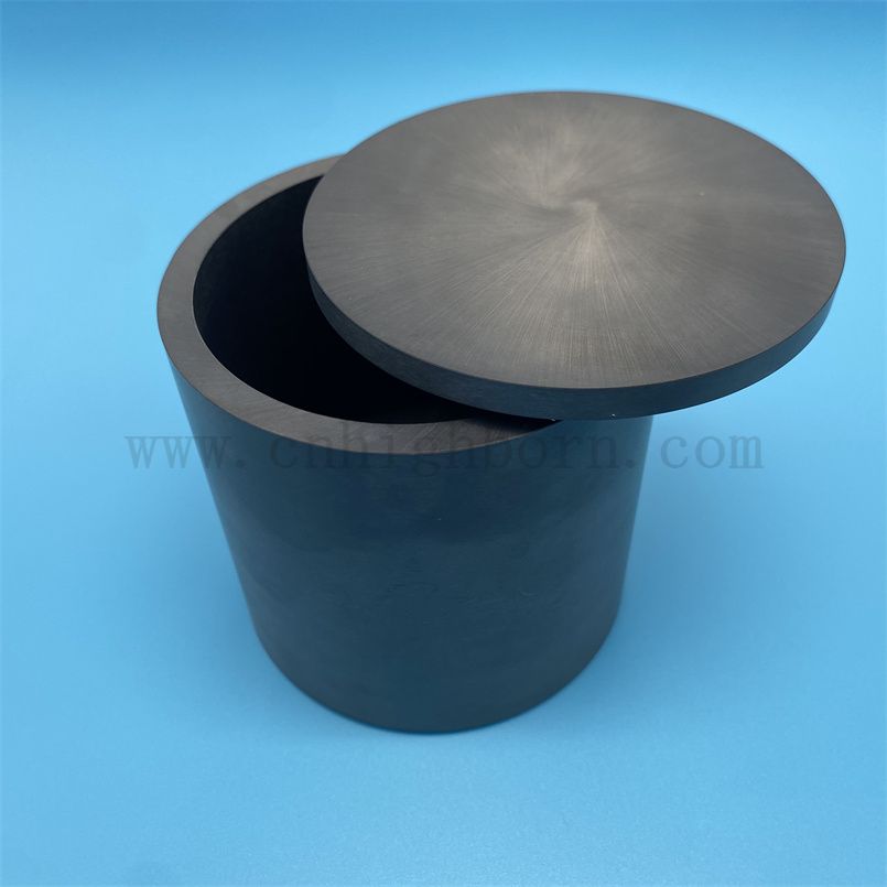 Alta resistenza Si3n4 Ceramica ceramica crogiolo silicio nitruro di macinatura ceramica jar del mulino a sfera