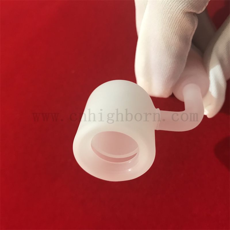 Resistenza al calore Banger di quarzo bianco opaco di fondo piatto