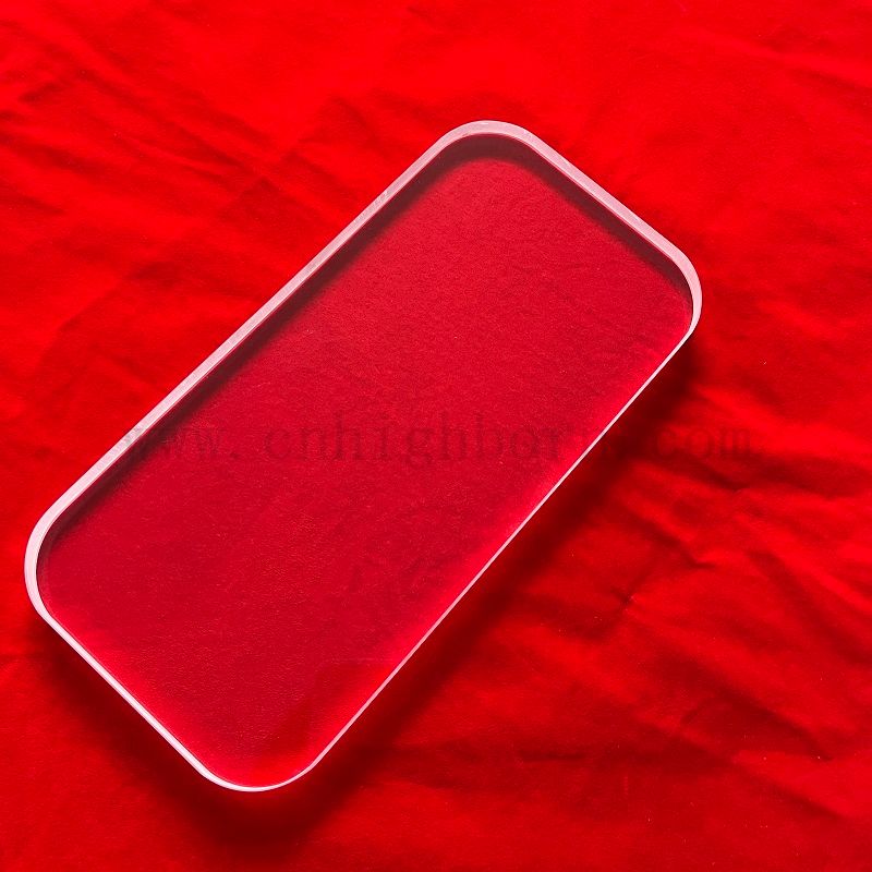 Substrato di vetro al quarzo a taglio quadrato rotondo in silice fuso