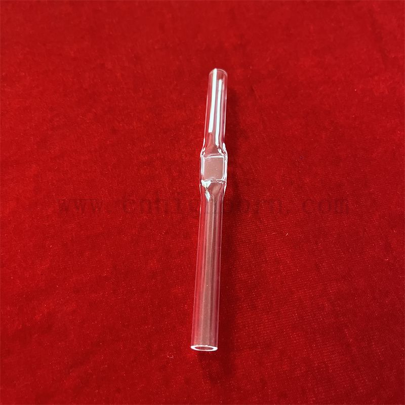 Resistenza di calore trasparente a forma personalizzata quarzo tubo di vetro in silice fuso