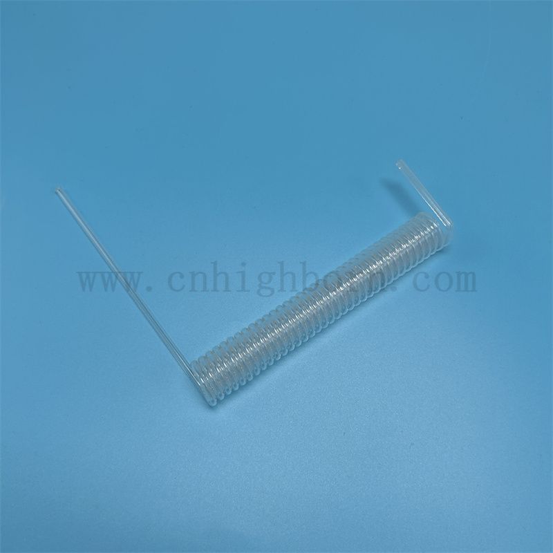 Riparato a calore personalizzato personalizzato tubo di vetro in quarzo in silice fuso