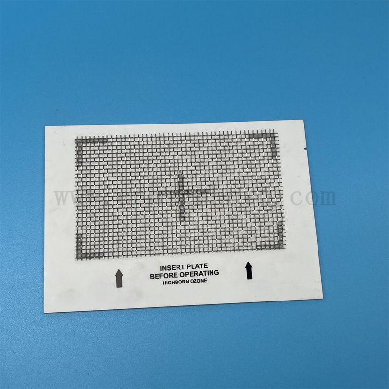 Piastra di ozono in ceramica in mesh in metallo inossidabile per macchine per ozono