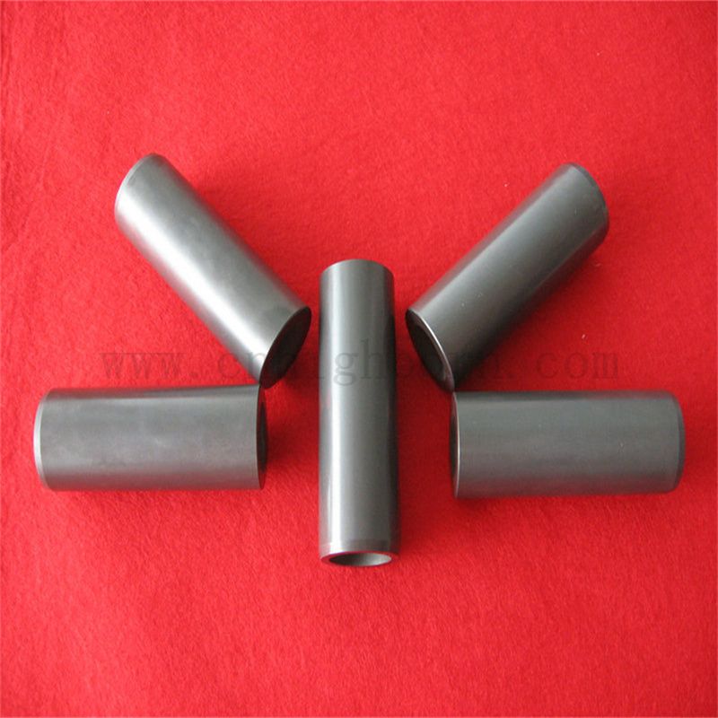 Ugello in carburo di boro grigio scuro personalizzato B4C tubo in ceramica per sabbiatura