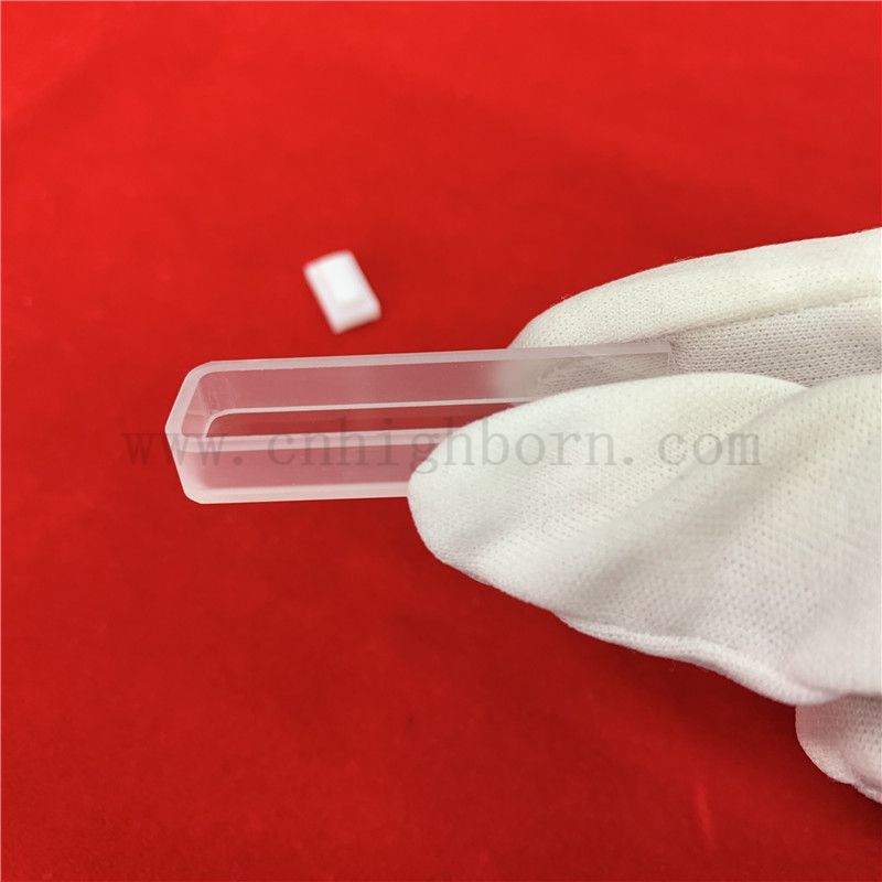 Trasmittanza UV di laboratorio da 1,7 ml spettrofotometro cuvetta cuvetta 2 lati trasparenti cella di vetro ottico standard con coperchio