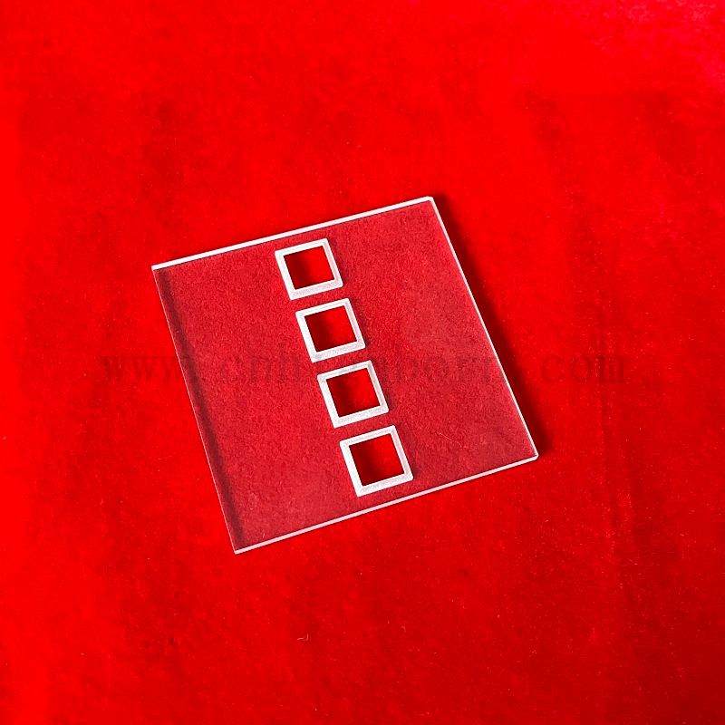 Scheda di vetro in quarzo lucido con multiboro per il turbinio dell'acqua di laboratorio