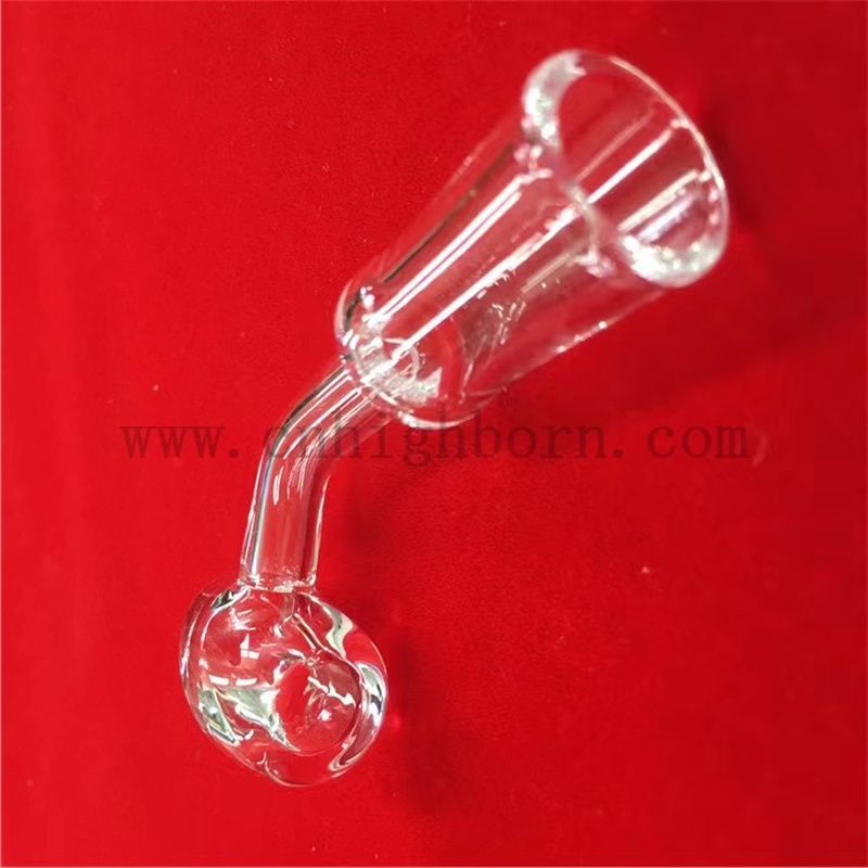 Resistenza ad alta temperatura angolata e piatto Top Top trasparente Fuso in vetro di silice in silice