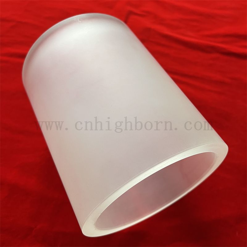 Resistenza al calore traslucido grande dimensione fusa in quarzo tubo di vetro silice