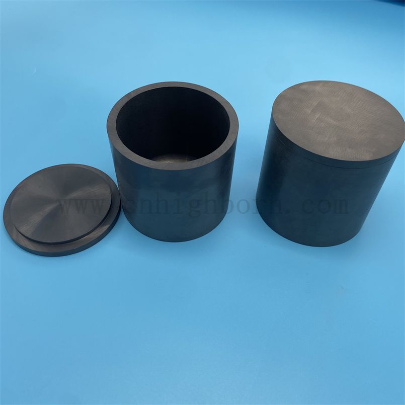 Alta resistenza Si3n4 Ceramica ceramica crogiolo silicio nitruro di macinatura ceramica jar del mulino a sfera