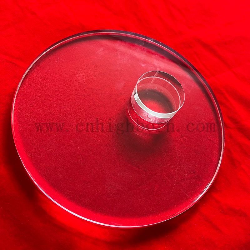 Finestra rotonda in quarzo trasparente