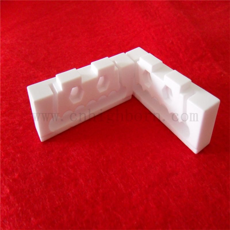 Parti di blocco ceramica Alumina Isolatura elettrica personalizzata al 95%