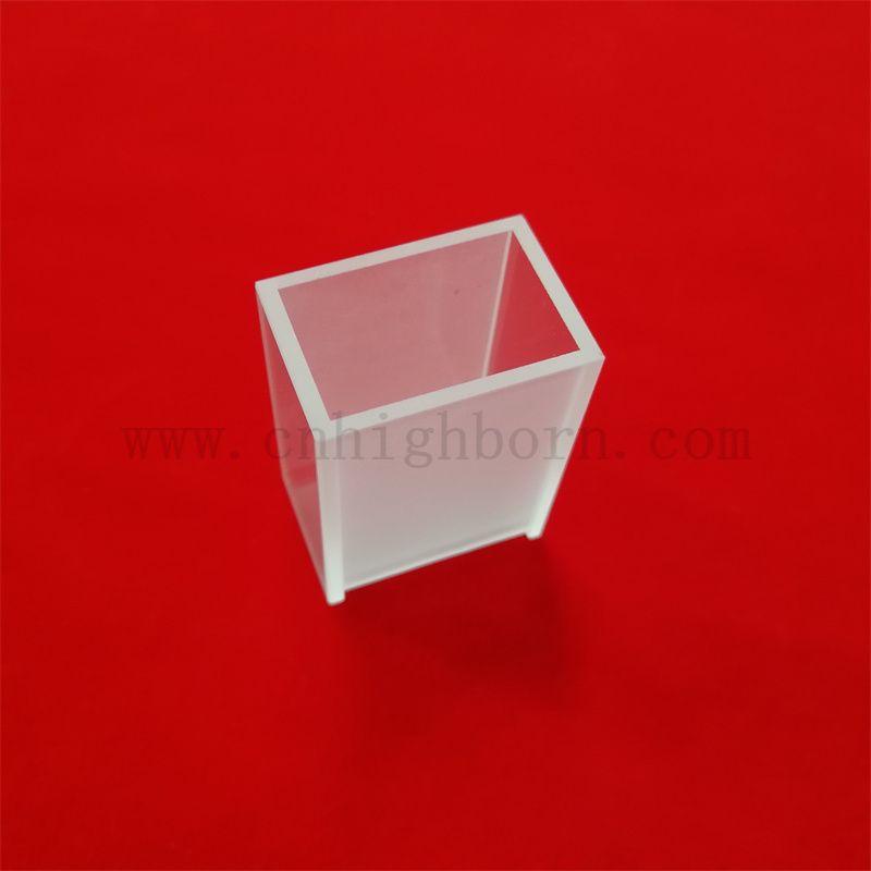 Spettrofotometro ottico a vetro ottico chiaro standard in vetro in vetro di vetro cella di biochimica di biochimica