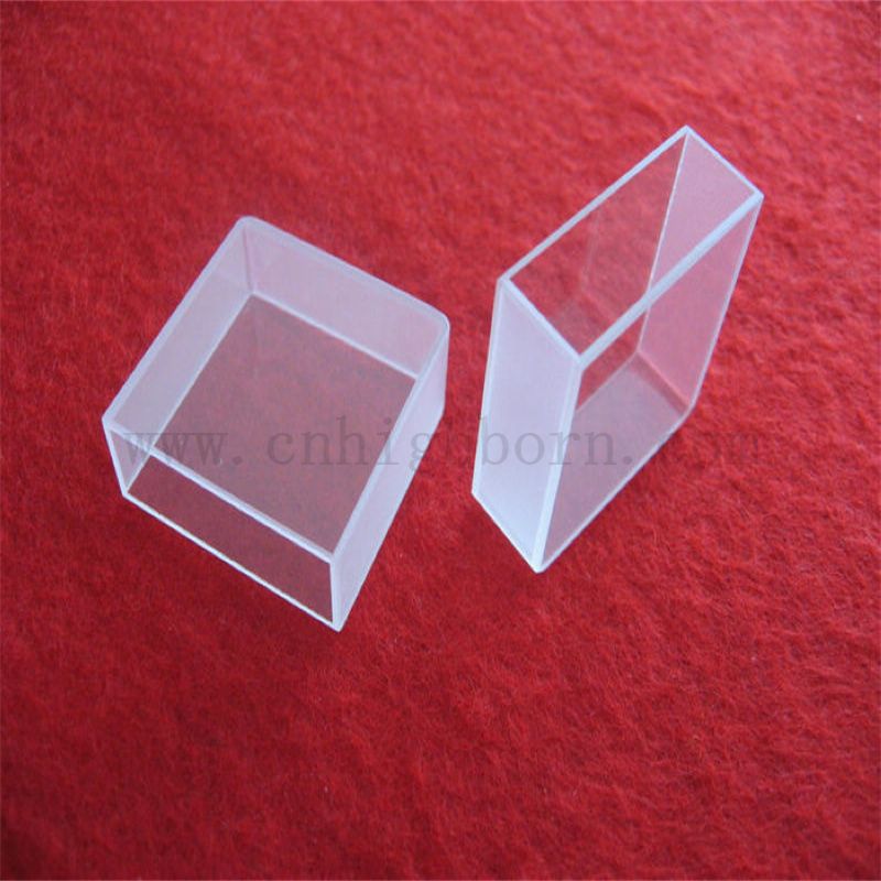 Laboratorio Spettrofotometro da 10 mm Cuvette in quarzo 3,5 ml Cuvetta di vetro ottico