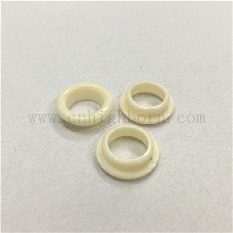 Ad alta purezza al 99% al2o3 ceramica allumina ad anello in ceramica occhiello filettato