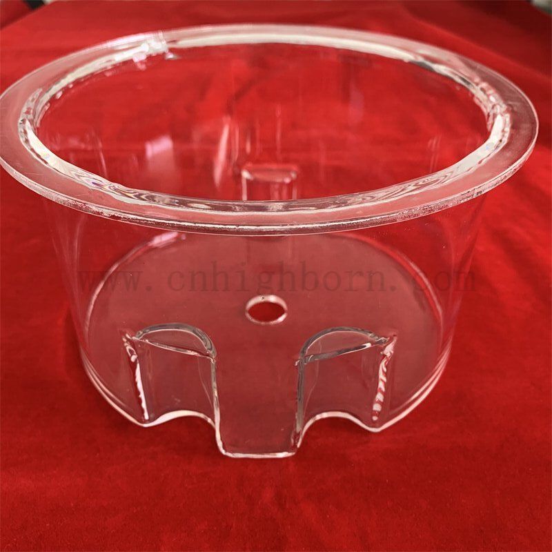 Resistenza al calore Contenitore di reazione di vetro in quarzo personalizzato in laboratorio