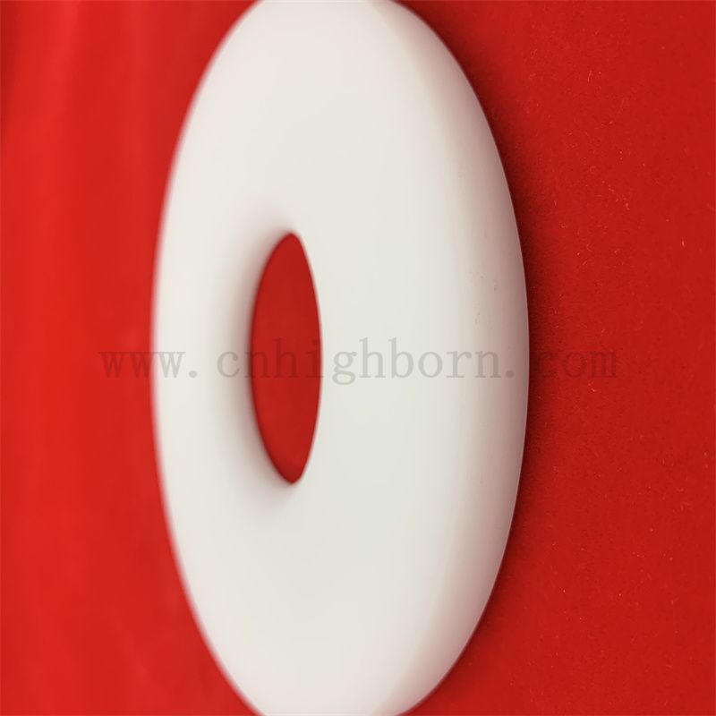 Resistenza alla corrosione Anello di silice opaco Flangia di vetro in quarzo bianco latte