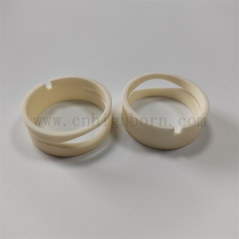 Allumina di resistenza all'usura personalizzata 95 99% AL2O3 ANELLO DI SAPACER CERAMICA PARTE ALLUMINA