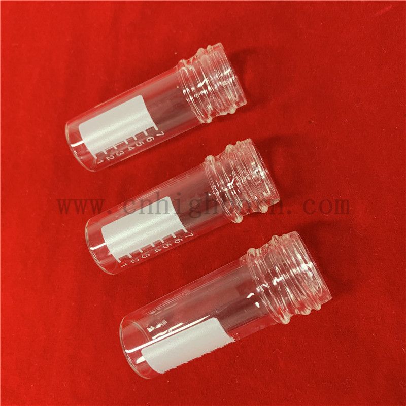 tubo di quarzo trasparente 