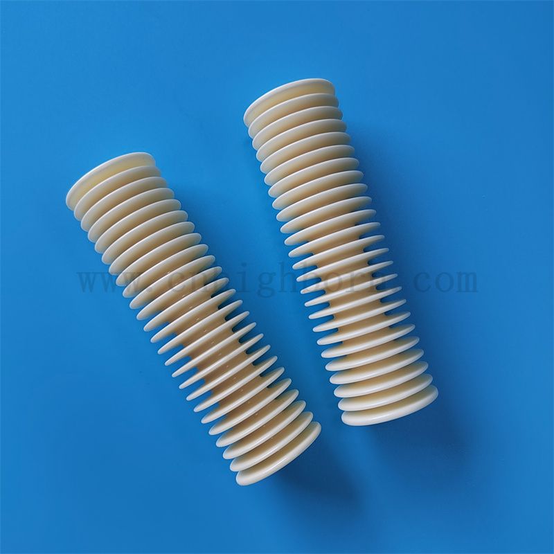 Rolle di guida in ceramica tessile 99% ruota filettata in ceramica allumina