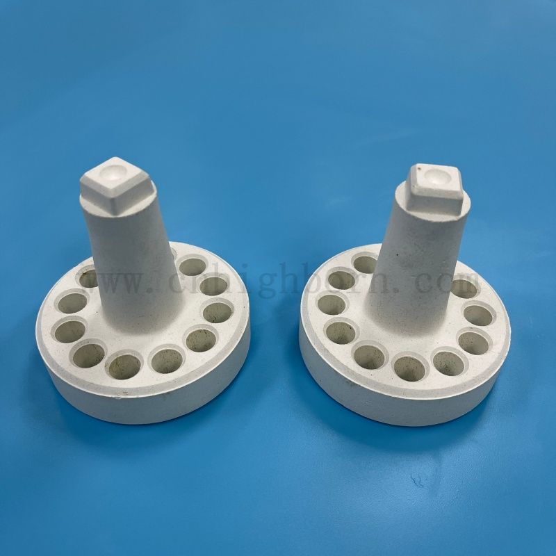 Base della staffa per tubo radiante in ceramica ad alta temperatura realizzata in corindone mullite