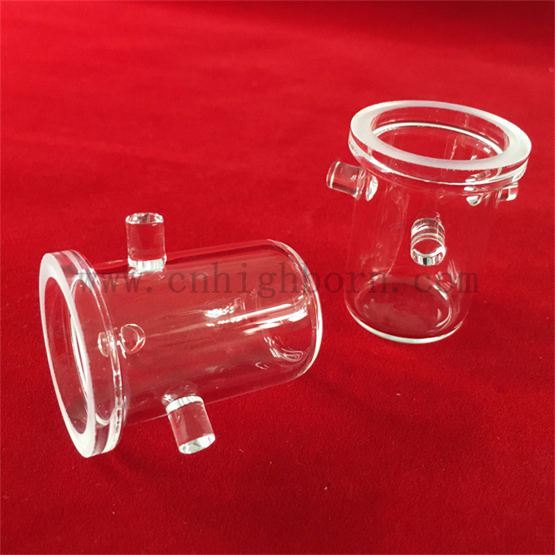 Resistenza al calore Ricerca di laboratorio personalizzato Research Clear Quartz Glass Crucible