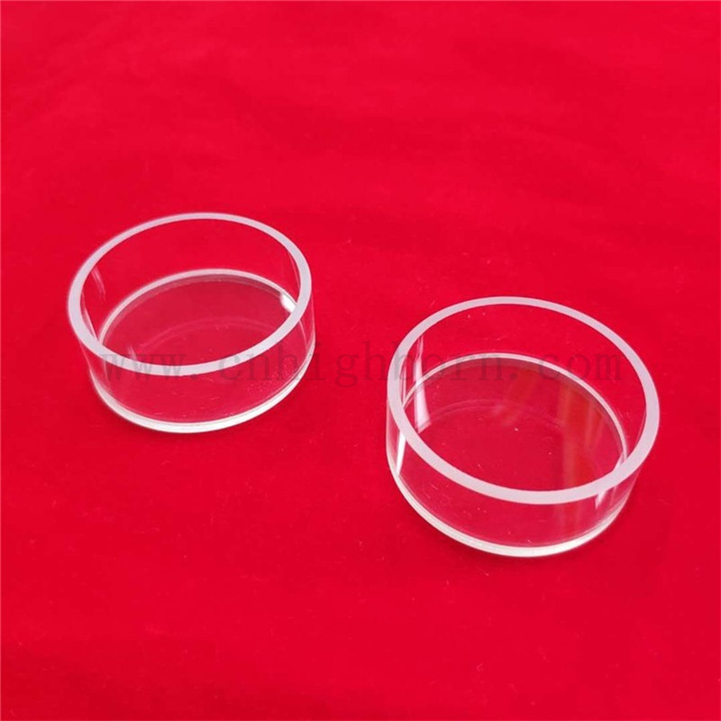 Cellule in quarzo chiare per misurazioni di riflesso 12 ml di cellule di vetro cilindriche rotonde spettrofotometro cuvetta in quarzo