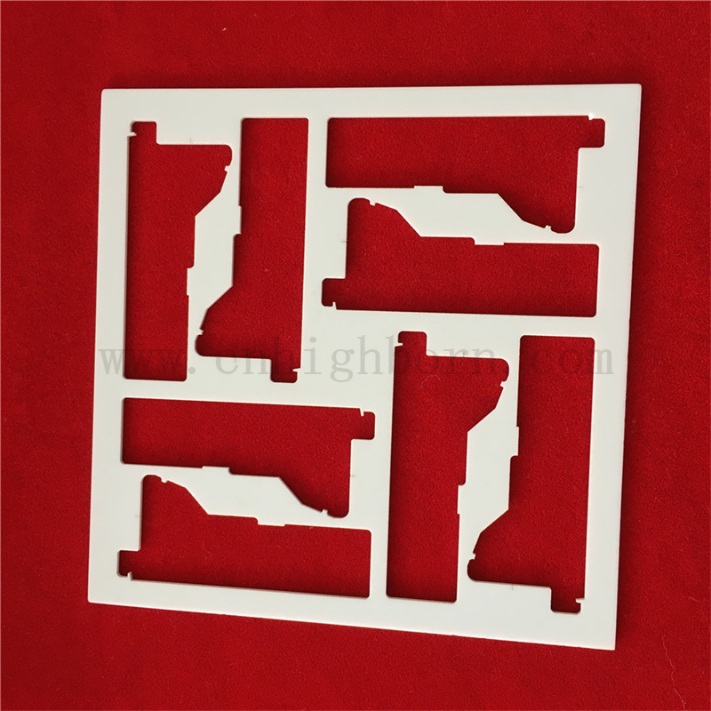Foglio di ceramica personalizzato di taglio laser di allumina