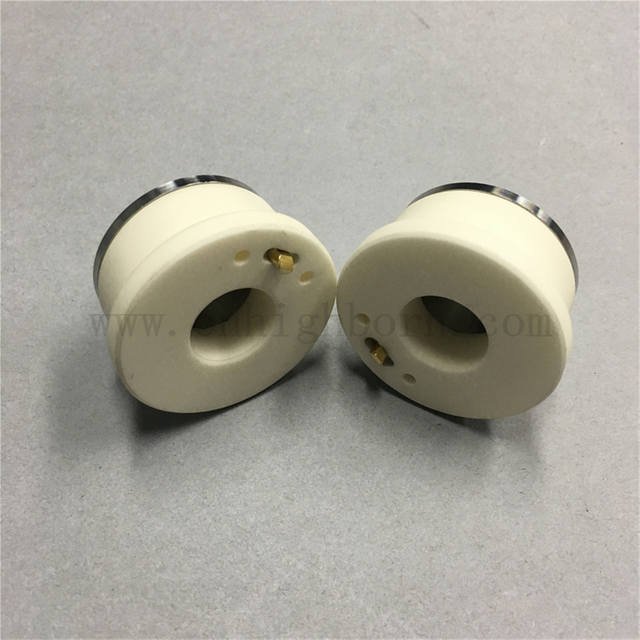 Anello in ceramica Al2O3 personalizzato con supporto per ugello laser in allumina