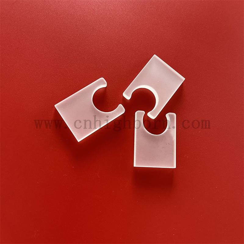 Piatto quadrato in vetro al quarzo