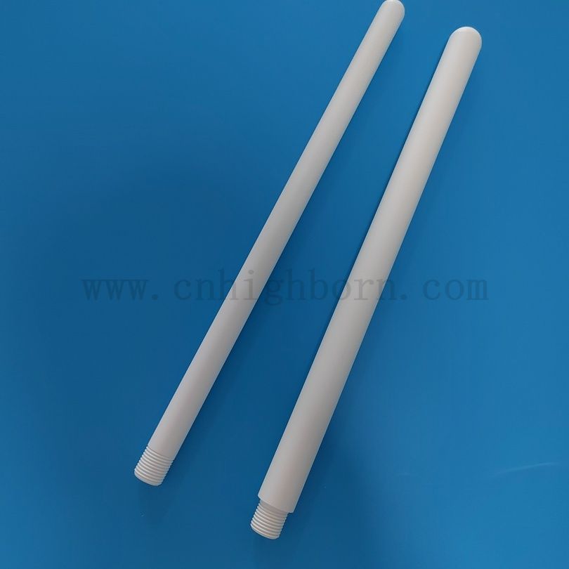Tubo di tubo di protezione in ceramica personalizzata 99% BN tubi in ceramica con filo 