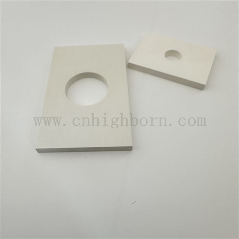 Piatto di nitruro di boro 99% con foro personalizzato BN Ceramic Irregular Board