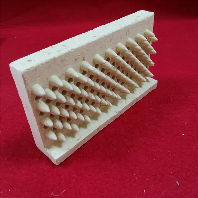 Porta in ceramica in ceramica con ceramica con mullite a carico ad alte temperatura.