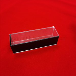 Cella campione personalizzata per strumento analitico da laboratorio Cella di assorbimento con cuvette in vetro di quarzo nero automascherante