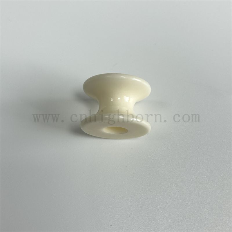 Guida per filato testrante in ceramica a singolo colletto in ceramica di alta qualità personalizzata