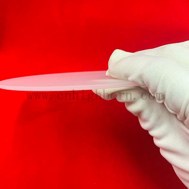 piatto di vetro in quarzo rotondo