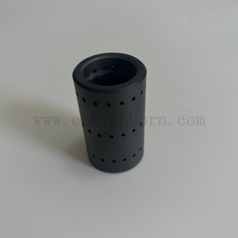 Tubo in carburo di silicio in ceramica SIC personalizzato con buchi